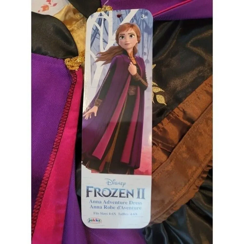 NEW Disney's Frozen 2 Anna Adventure Dress 2pc Dress and Cape Halloween Costume - Picture 10 of 10